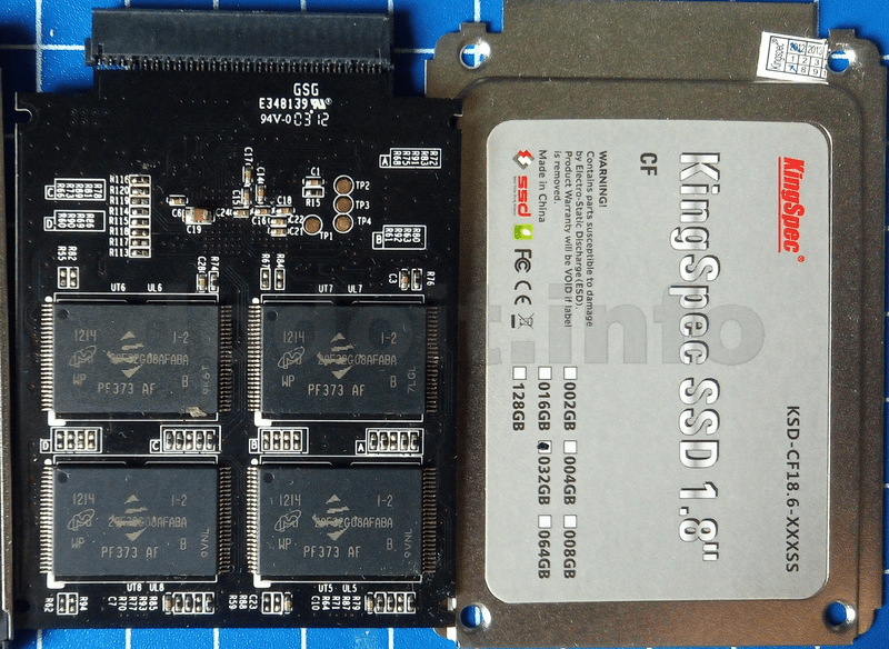 1.8インチSSD裏