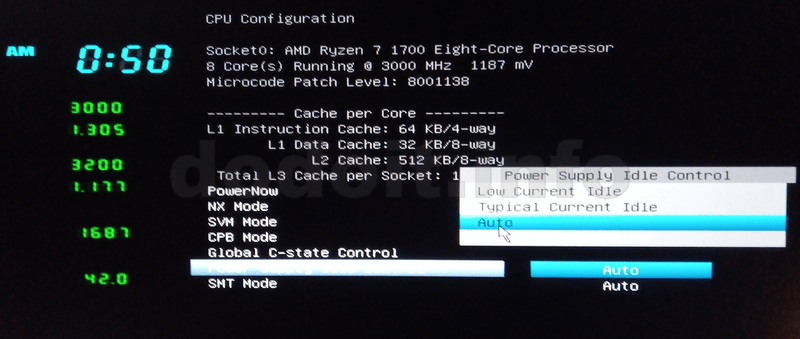 Power Supply Idle Control