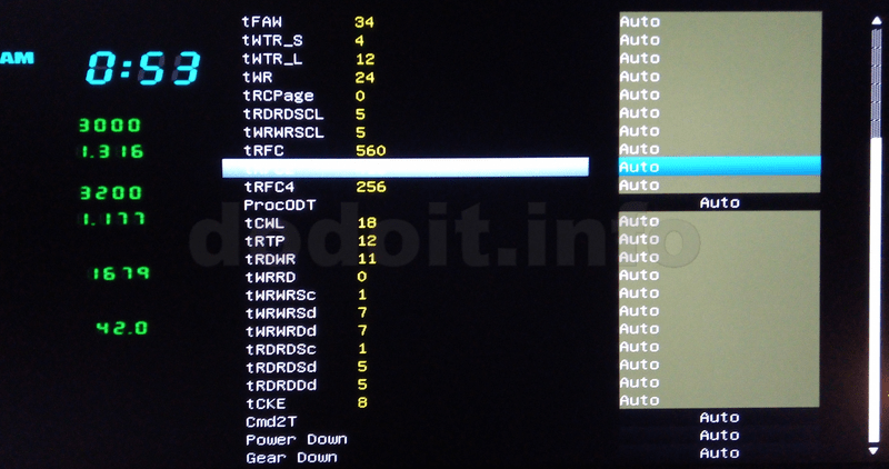 DRAM Timing Configuration 2